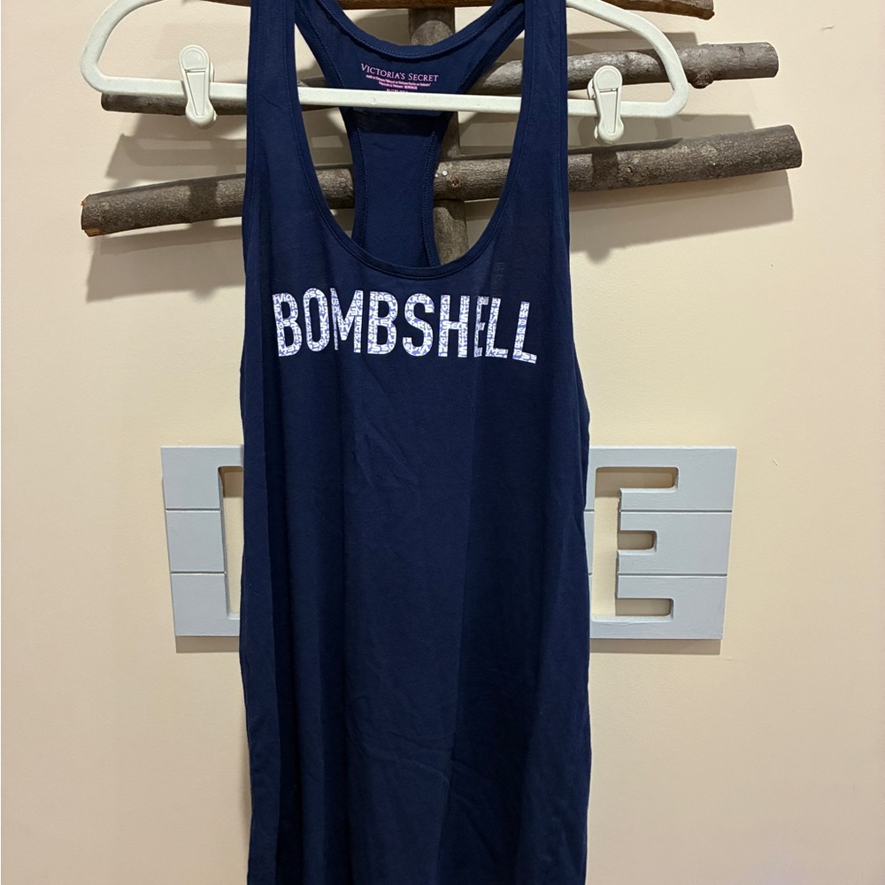 Victoria's Secret Navy Bombshell Tank PJ Shirt